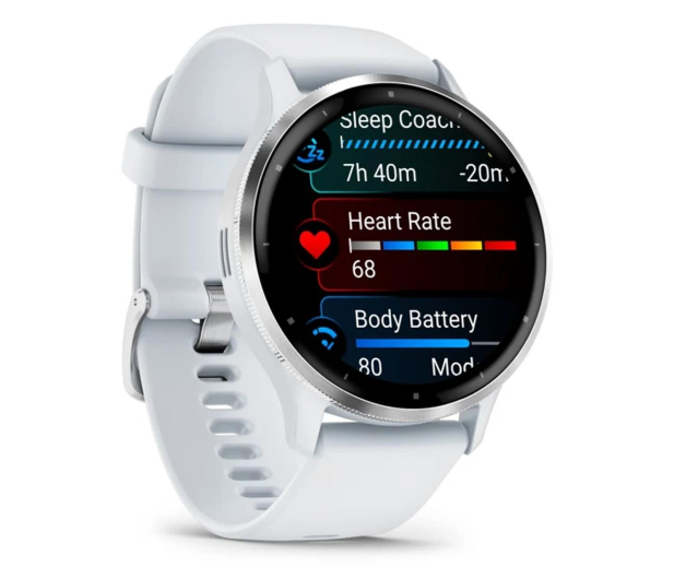 GARMIN Venu 3 45mm GPS Srebny (010-02784-00) - 1173422 - zdjęcie 3